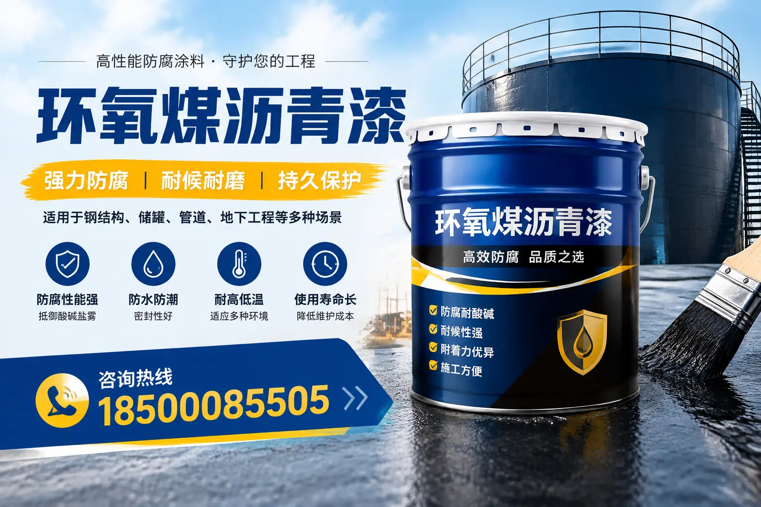 环氧煤沥青漆在工业中的应用，贺州企业的选择